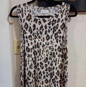 Leopard print tank.